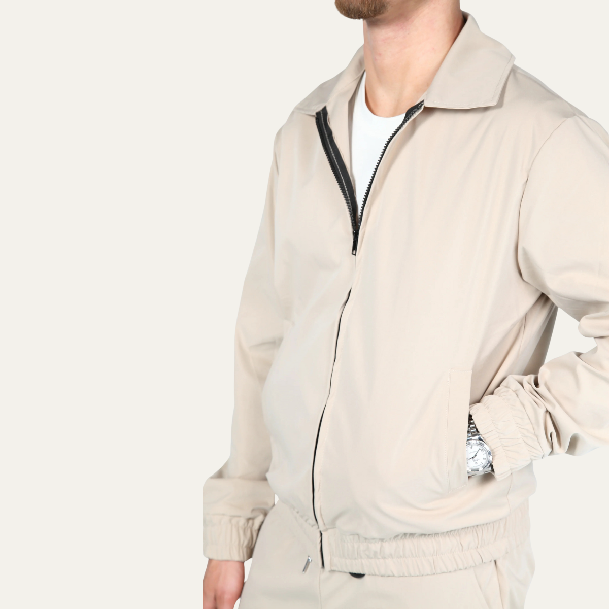 Ensemble Coordonné avec Veste Légère et Pantalon pour Homme | Idéal pour les Sorties Décontractées ou les Déplacements