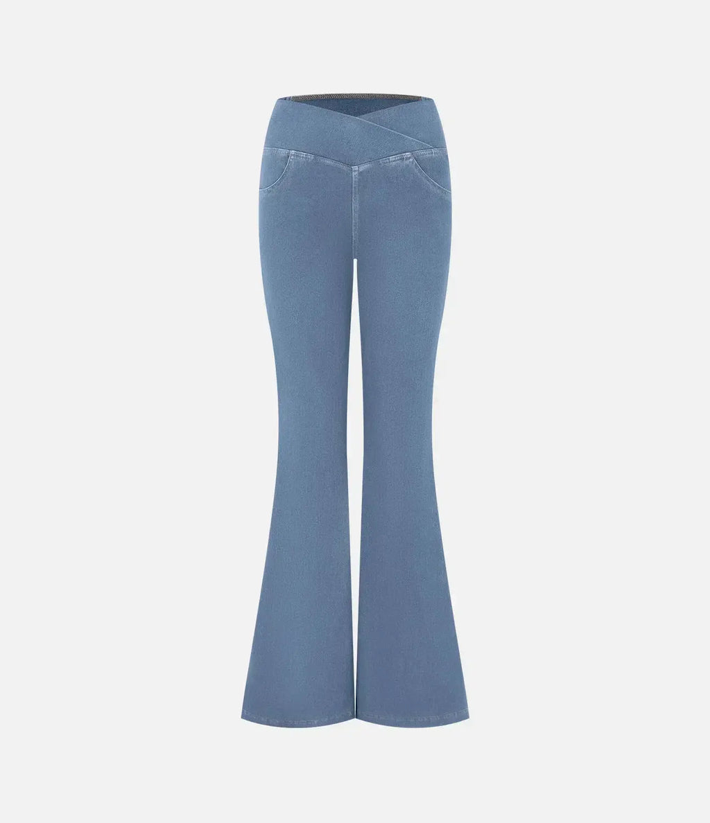 Pantalon Taille Haute Coupe Flare Pour Femmes | Idéal Pour Un Usage Quotidien