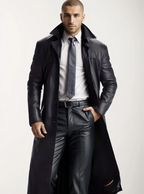 Manteau Long avec Revers Classiques pour Homme | Idéal pour un Usage Quotidien