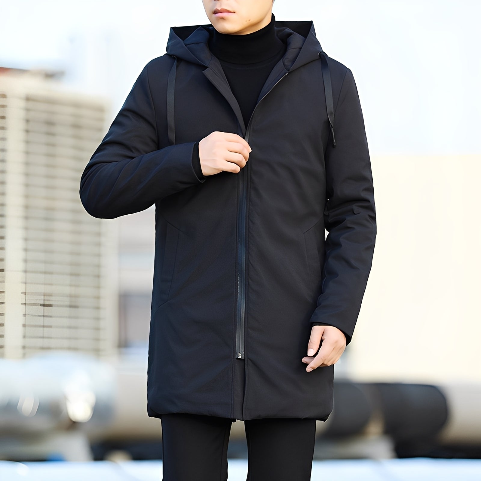 Veste Légère à Capuche avec Coupe Classique pour Hommes | Idéale pour la Mi-Saison