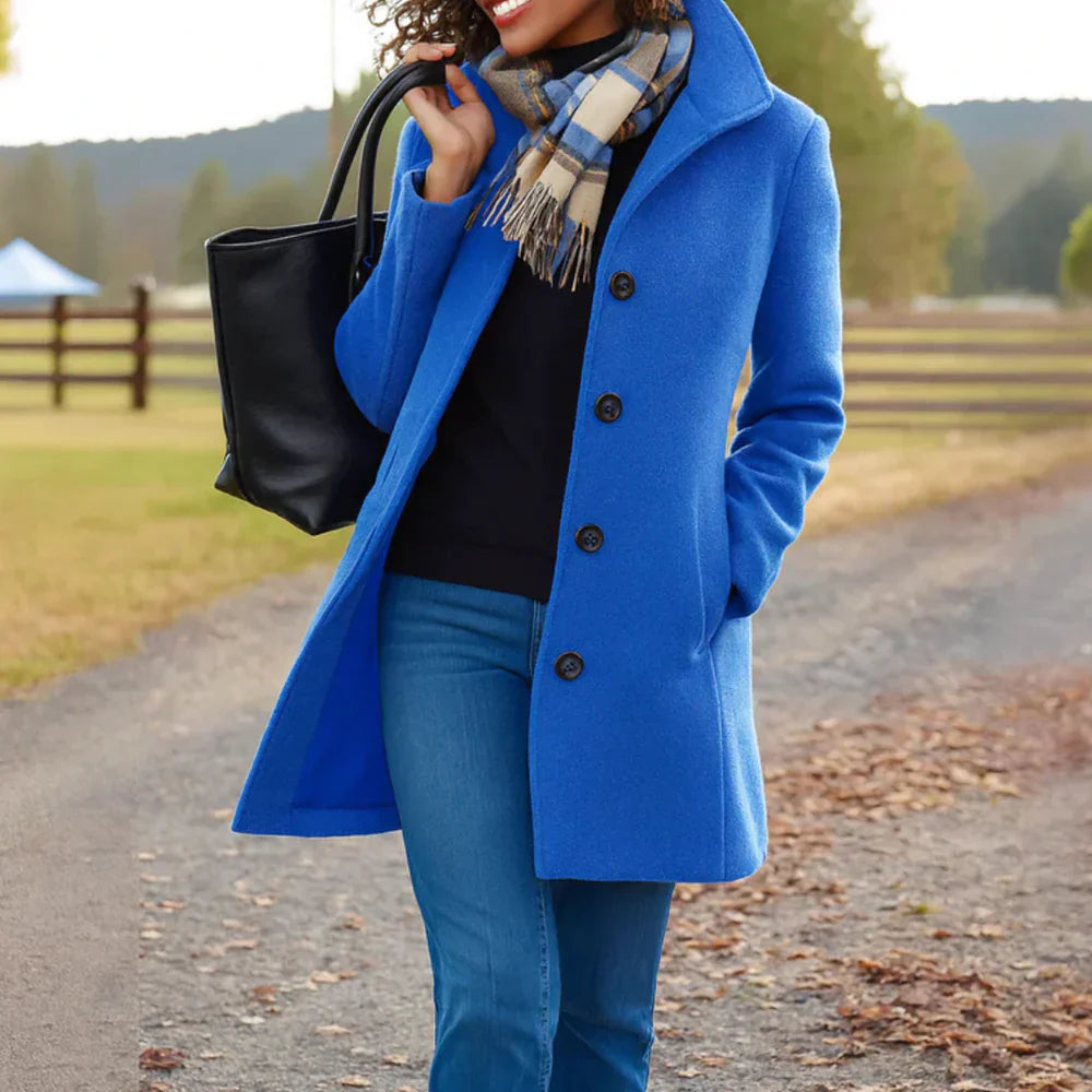 Manteau Long à Coupe Classique pour Femme | Idéal pour la Saison Froide et les Sorties Quotidiennes