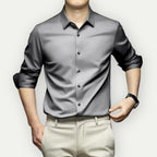 Chemise Slim Fit À Manches Longues avec Coupe Ajustée pour Homme | Idéale pour Le Bureau