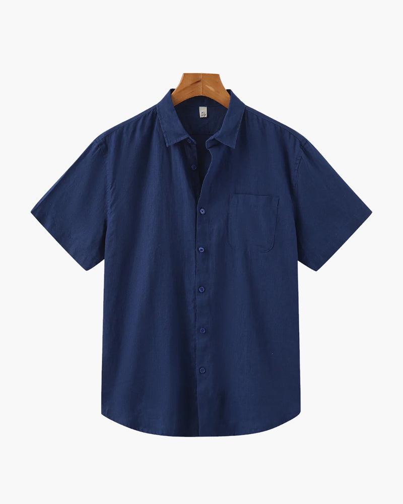 Chemise À Manches Courtes Avec Coupe Droite Pour Hommes | Idéale Pour La Saison Chaude Et Les Usages Quotidiens
