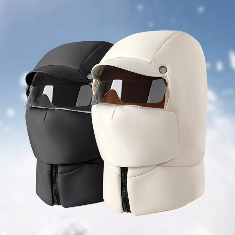 Masque de Protection Intégrale pour Extérieur avec Lunettes Amovibles | Idéal pour l’Hiver