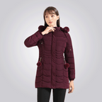Manteau Long avec Capuche Amovible pour Femme | Idéal pour l’Hiver