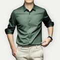 Chemise Slim Fit À Manches Longues avec Coupe Ajustée pour Homme | Idéale pour Le Bureau