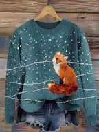 Pull Avec Motif Animal Et Coupe Décontractée Pour Femme | Idéal Pour La Saison Froide