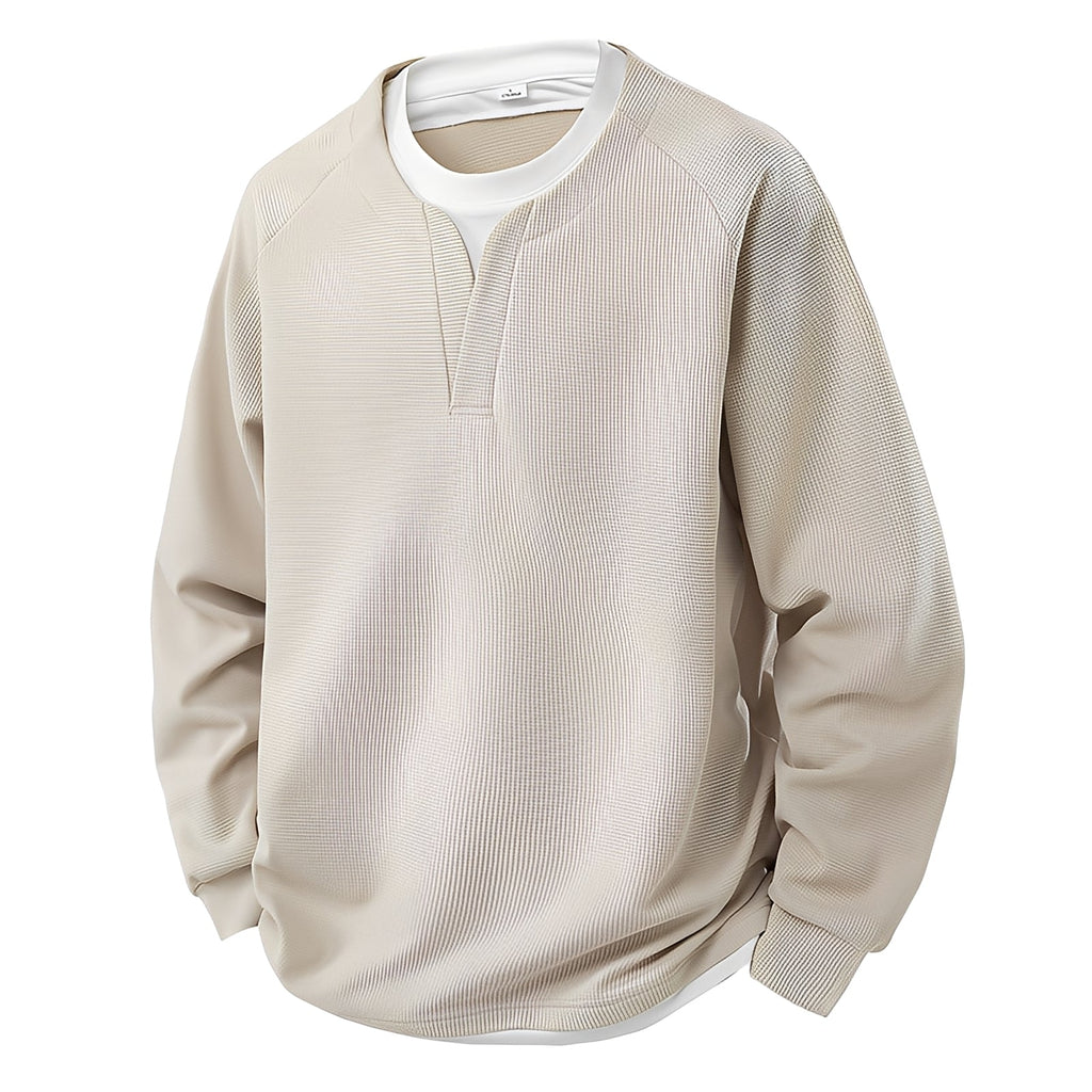 Pull Avec Motif Gaufré Pour Hommes | Idéal Pour Le Quotidien