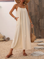Robe Longue à Bretelles Fines pour Femme | Idéale pour les Vacances d'Été