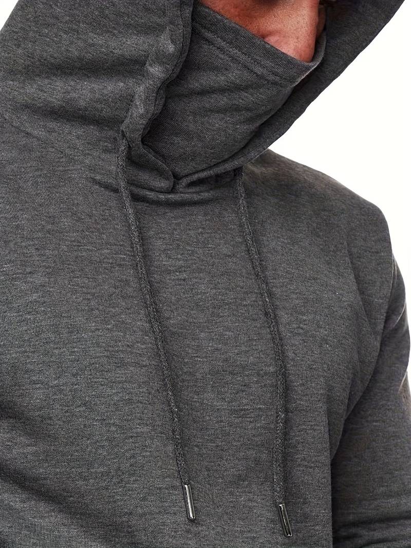 Sweat À Capuche Avec Masque Intégré Et Manches Longues Pour Homme | Idéal Pour Un Usage Quotidien