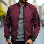 Veste Bomber Avec Fermeture Zippée Et Poches Latérales Pour Homme | Idéale Pour Toutes Saisons
