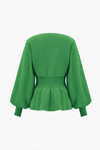 Ensemble Deux Pièces avec Haut Peplum et Jupe Crayon pour Femme | Idéal pour le Quotidien et le Travail