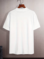 T-shirt Col Montant Avec Coupe Classique Pour Homme | Idéal Pour Les Tenues Décontractées Du Quotidien