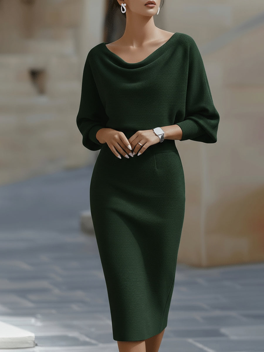 Robe Midi à Coupe Ajustée pour Femme | Idéale pour Journées d’Été et Sorties Quotidiennes