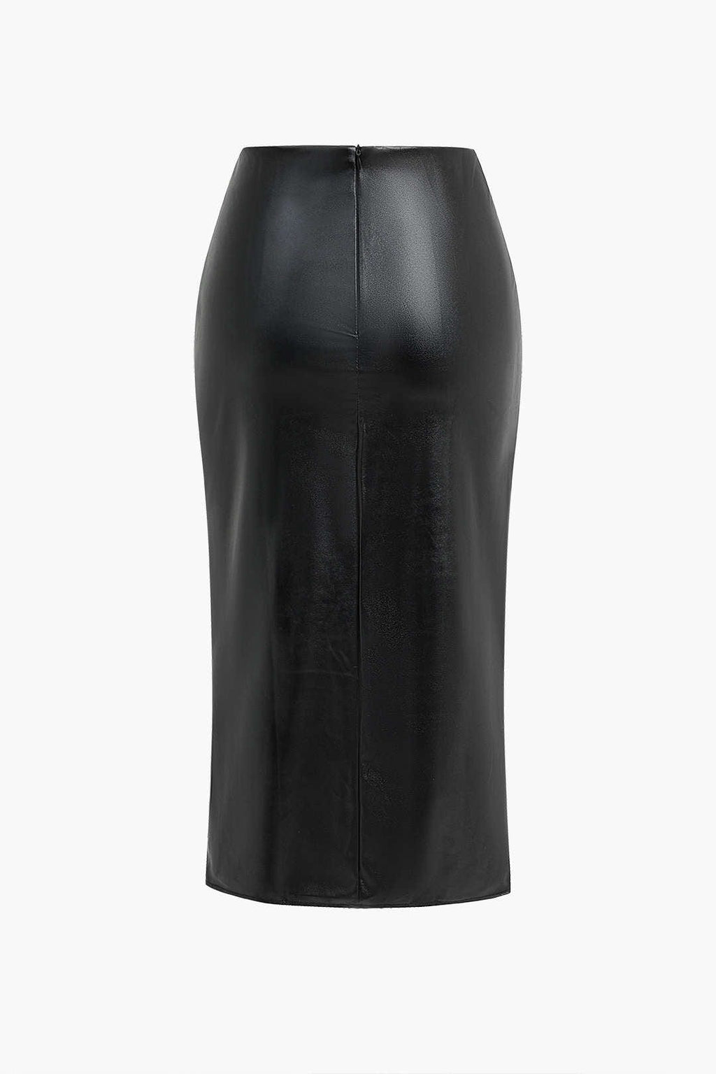 Jupe Midi Taille Haute Avec Drapé Et Fente Asymétrique Pour Femme | Idéale Pour Le Quotidien Et Les Soirées Planifiées