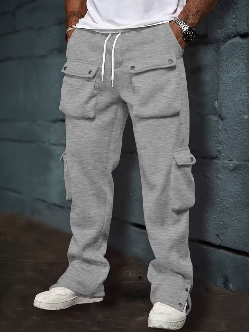 Pantalon Jogger Cargo Avec Taille Élastique Et Poches Multiples Pour Hommes | Idéal Pour Les Tenues Décontractées