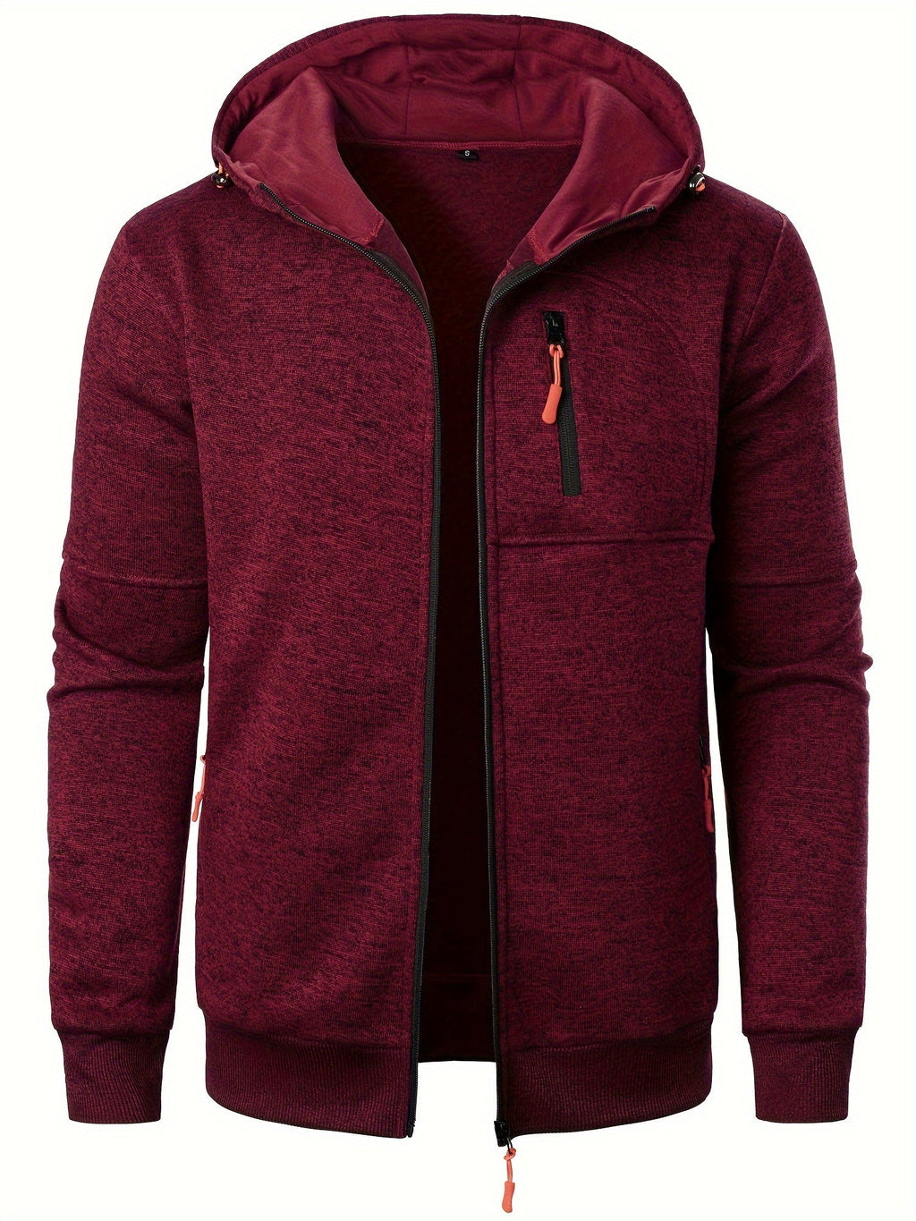 Veste Zippée À Capuche Avec Poches Multiples Pour Homme | Idéal Pour Usage Quotidien Et Activités Extérieures