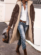 Manteau Long Matelassé avec Doublure en Polaire pour Femme | Idéal pour l’Hiver