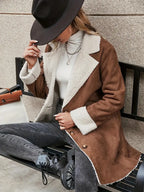 Manteau Double Face Avec Revers Pour Adultes | Idéal Pour L’Automne Et L’Hiver