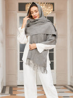 Écharpe Hiver à Franges pour Femme | Idéale pour la Saison Froide