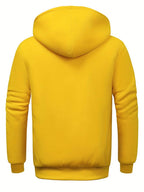 Sweat À Capuche Uni Avec Fermeture Zippée Pour Homme | Idéal Pour Un Usage Quotidien