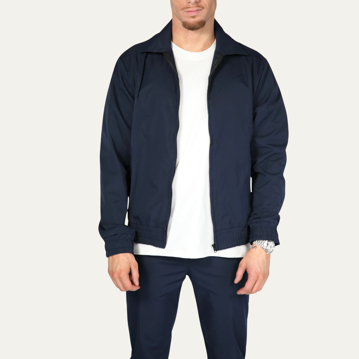Ensemble Coordonné avec Veste Zippée et Pantalon pour Homme | Idéal pour les Sorties Décontractées