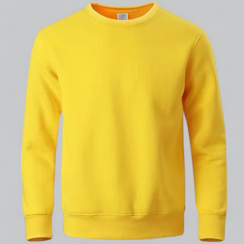 Sweatshirt À Col Rond Avec Coupe Droite Pour Hommes | Idéal Pour Usage Quotidien