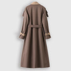 Trench Long avec Ceinture Ajustable pour Femme | Idéal pour le Printemps et l’Automne
