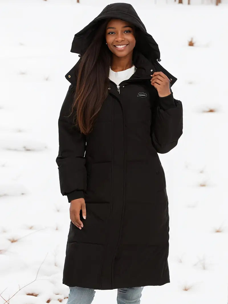 Manteau Long avec Capuche Amovible pour Femme | Idéal pour l’Hiver
