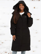 Manteau Long avec Capuche Amovible pour Femme | Idéal pour l’Hiver