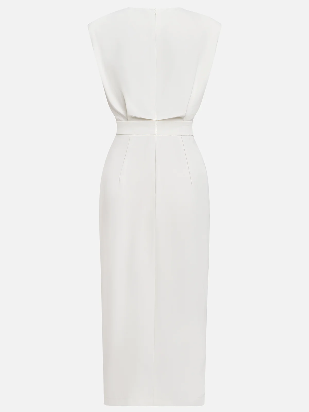 Robe Midi Sans Manches Avec Boutons Pour Femme | Idéale Pour Usage Quotidien Et Occasions