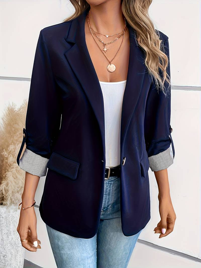 Blazer Structuré À Double Boutonnage Pour Femmes | Idéal Pour Travail Et Usage Quotidien