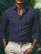 Chemise À Carreaux pour Hommes | Idéale pour Bureau Et Loisirs