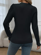 Pull à Manches Longues avec Détails à Franges pour Femme | Idéal pour un Usage Quotidien