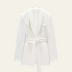 Ensemble Avec Blazer Ceinturé Et Pantalon Assorti Pour Femme | Idéal Pour La Mi-Saison Et Un Usage Quotidien