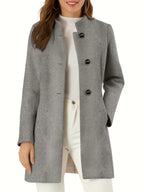 Blazer Tissé À Manches Longues Avec Coupe Ajustée Pour Femme | Idéal Pour Le Travail Et Les Sorties
