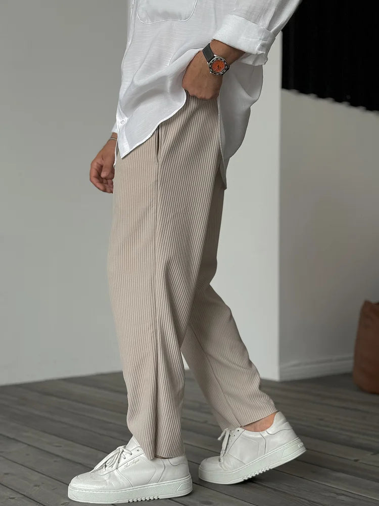 Pantalon Classique À Coupe Ajustée Pour Homme | Idéal Pour Le Quotidien