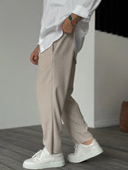 Pantalon Classique À Coupe Ajustée Pour Homme | Idéal Pour Le Quotidien