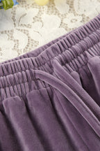 Ensemble Deux Pièces avec Haut à Manches Longues Col Rond et Pantalon à Cordon pour Femme | Idéal pour un Usage Quotidien