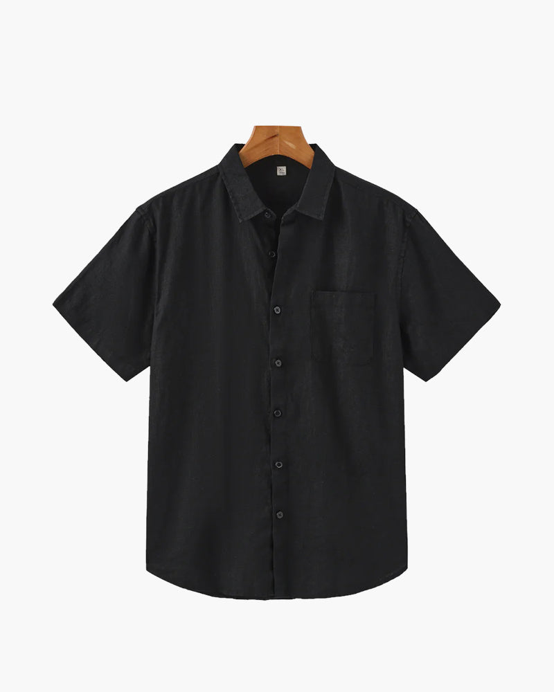 Chemise À Manches Courtes Avec Coupe Droite Pour Hommes | Idéale Pour La Saison Chaude Et Les Usages Quotidiens