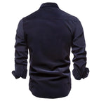 Chemise Slim Fit À Manches Longues Pour Homme | Idéal Pour Usage Quotidien