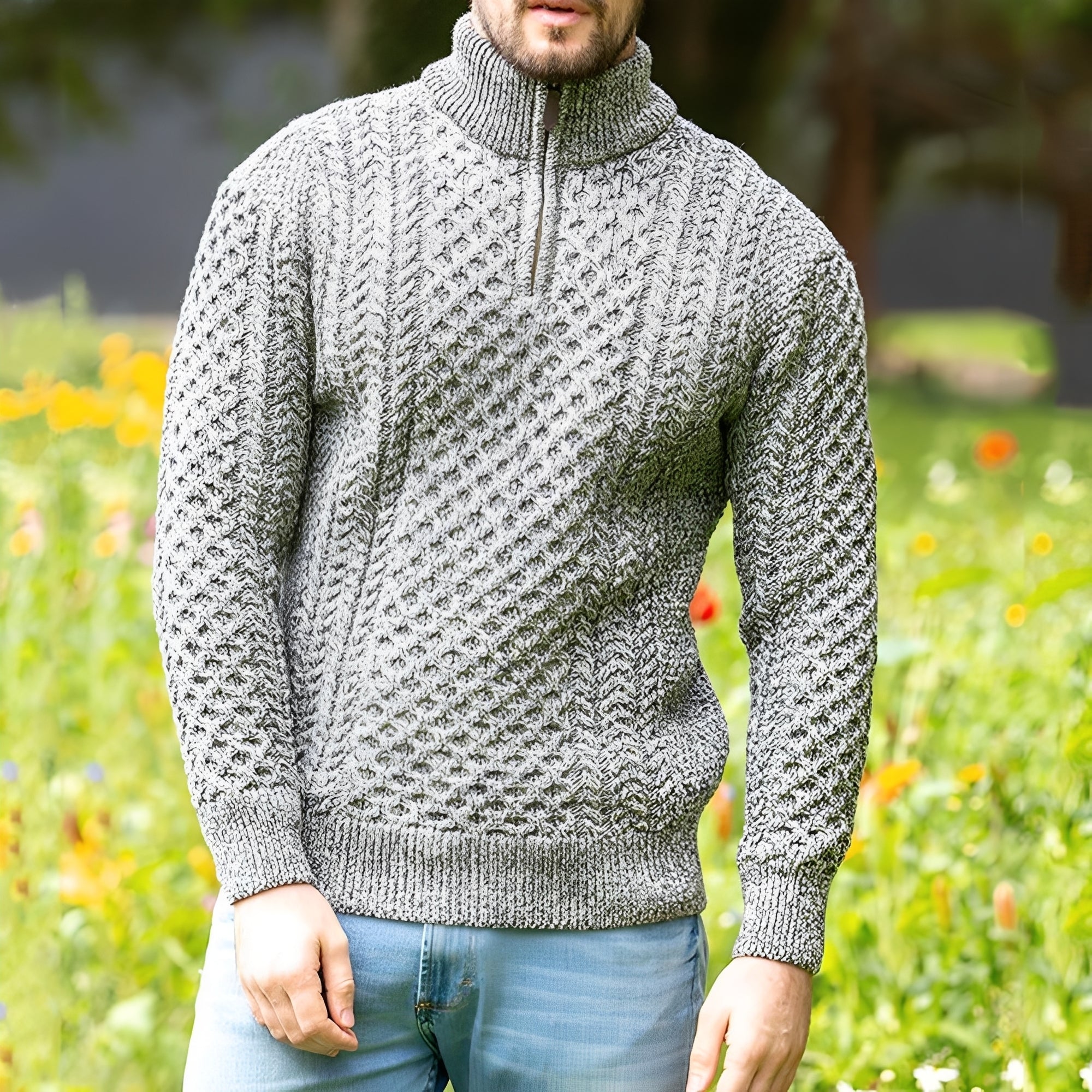 Pull À Demi-Zip Avec Coupe Ample Pour Hommes | Idéal Pour Les Tenues Décontractées