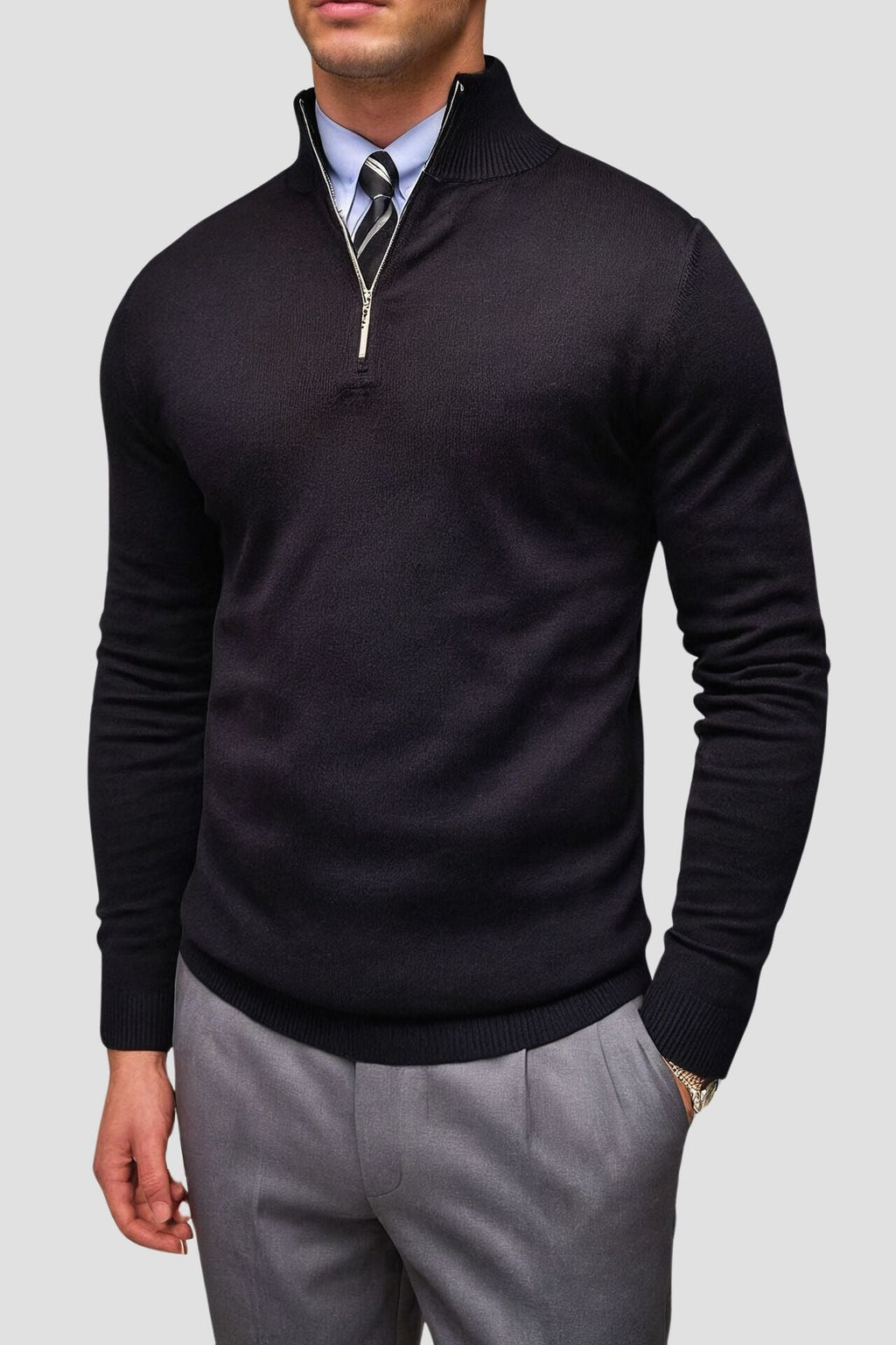 Sweatshirt avec Demi-Zip pour Adultes | Idéal pour un Usage Quotidien