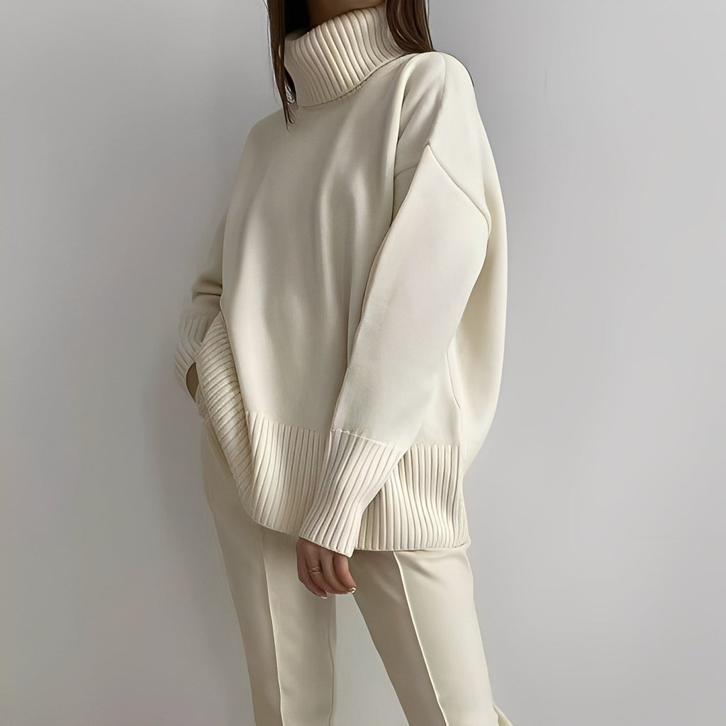 Pull à Col Roulé avec Coupe Ample pour Femme | Idéal pour Usage Quotidien