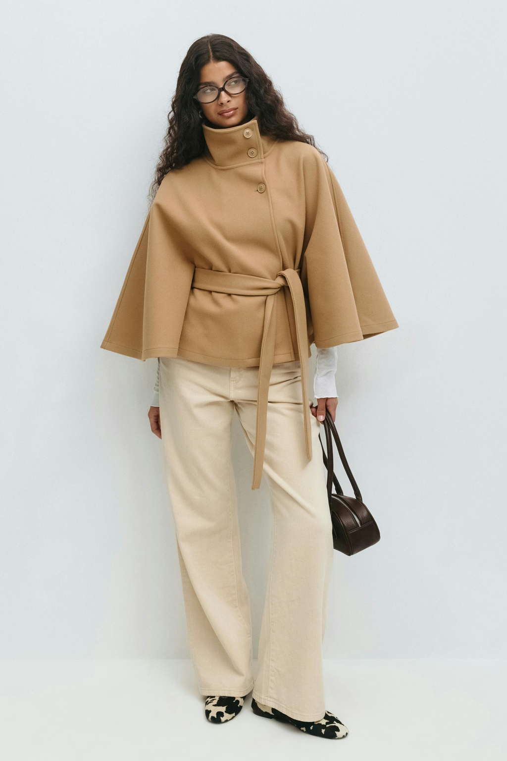 Veste Cape Ceinturée Avec Manches Cape Pour Femmes | Idéale Pour Un Usage Quotidien