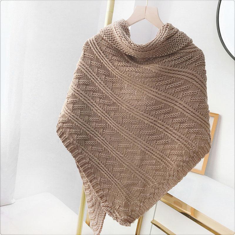 Châle Trinagle Doux avec Boucle pour Femme | Idéal pour l’Hiver