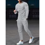 Ensemble Deux-Pièces pour Homme avec Haut à Manches Longues et Pantalon | Idéal pour le Printemps et l’Automne