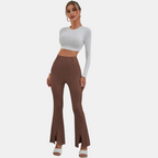 Pantalon Évasé à Taille Haute pour Femme | Idéal pour un Usage Quotidien
