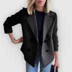 Blazer Femme Avec Manches En Maille | Idéal Pour Bureau Et Loisirs