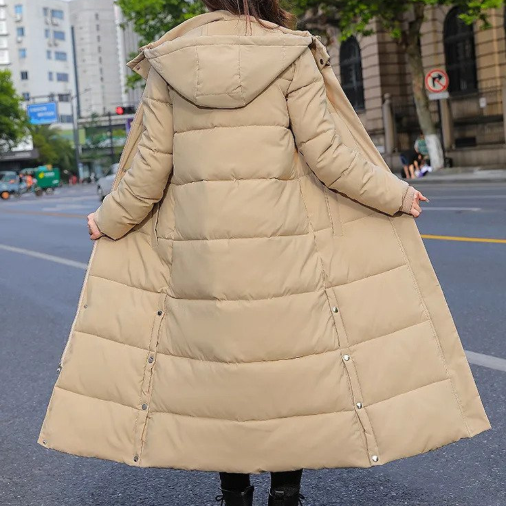 Parka Longue Matelassée Avec Coupe Ajustée Pour Femme | Idéal Pour L’Hiver